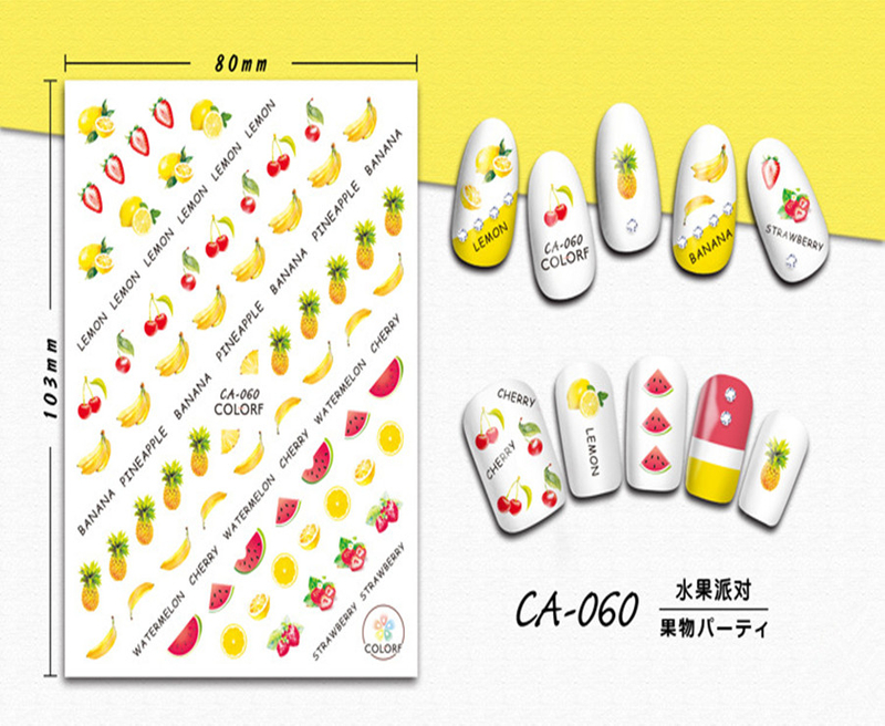 CA-060 3D Fruit Party Nail Sticker