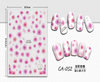 CA-052 3D Translucent Rose Nail Sticker
