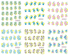 Flower Water Nail Sticker