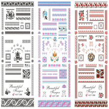 HOT286-288 Flower Lace Water Nail Sticker