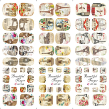 HOT346-348 Eifel Tower Water Nail Sticker
