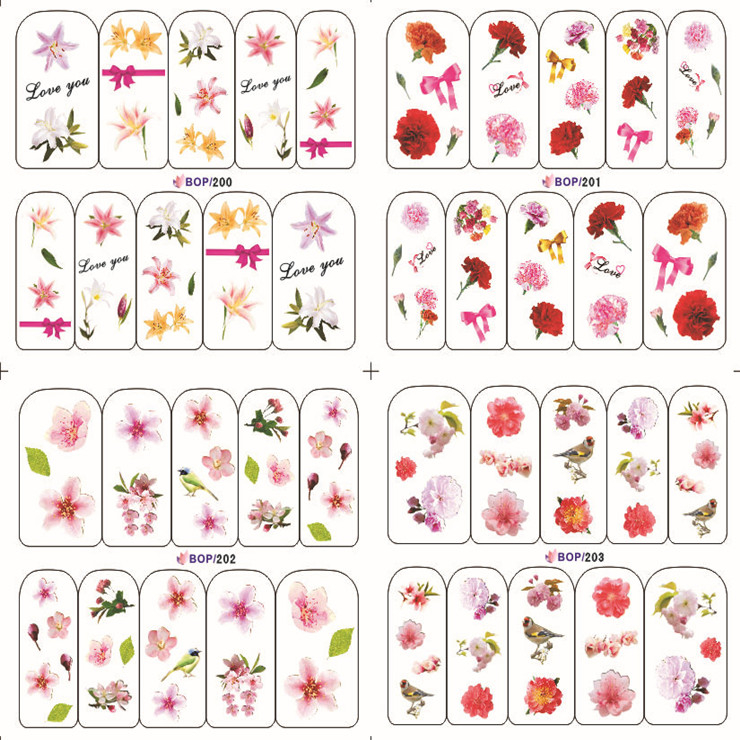Water Nail Sticker(Single Or 4 in 1)