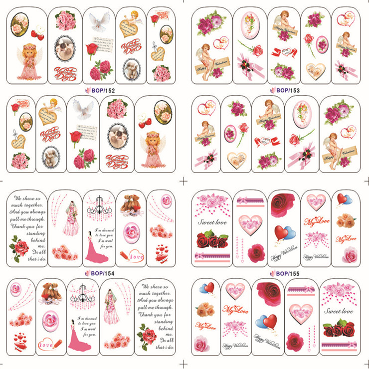 Water Nail Sticker(Single Or 4 in 1)