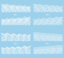 D200-215 White Water Nail Sticker