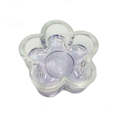 Glass Flower Shape Nail Art Dappen Dish
