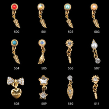 Metal Pendant 3D Nail Art Rhinestone Decoration