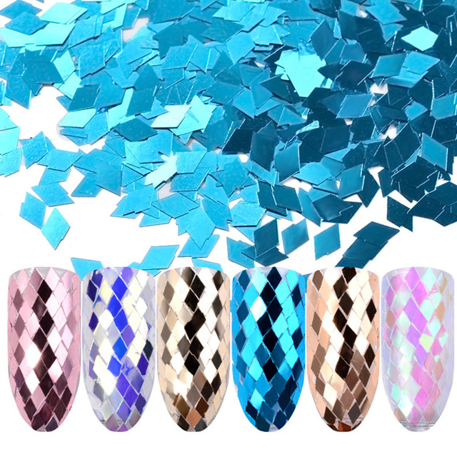 Sparkling Diamond Nail Sequins 3d Ultra-thin Rhombus Paillette 