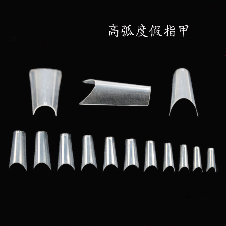 500pcs/bag Completely Curved Fake Nail Tips
