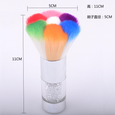 Metal Handle Flower Nail Dust Brush