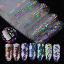 Christmas Snowflakes Nail Foils Dazzling Holographic Transfer Sticker