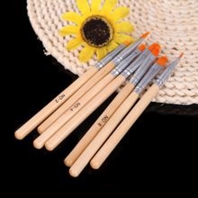 7Pcs Nail Art Brushes Gel Polish Nail Gel Brushes