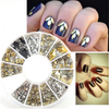  Fashion Gold And Sliver DIY Rivet Metal Nail Art Decoration