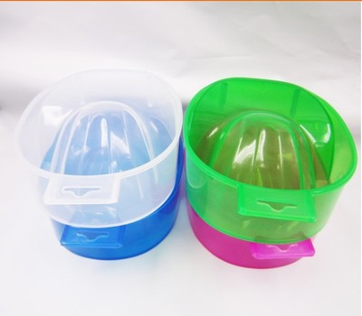 Half Clear Nail Art Manicure Care Soak Bowl