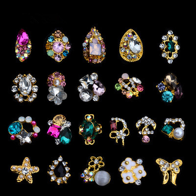 Nail Jewelry Alloy Bow Starfish Colored Nail Alloy Decoration