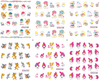 Cartoon Water Nail Sticker Nail Decal