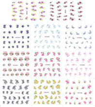 E093-102 3D Flower Simulation Nail Art Sticker