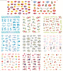 E479-489 3D Flower Simulation Nail Art Sticker