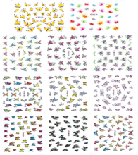 K013-023 3D Butterfly Simulation Nail Art Sticker