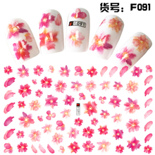 F091 DIY Design 3D Self Adhesive Flower Nail Art Sticker