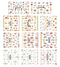 E237-247 3D Blessing Simulation Nail Art Sticker