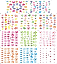 E281-291 3D Flower Simulation Nail Art Sticker