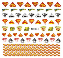 M+ Series Cartoon And Iron Man Water Nail Sticker 