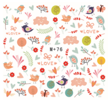 M+ Series Water Nail Sticker 