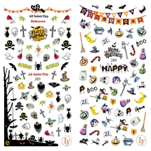 LY283-284 Thin 3D Halloween Nail Sticker