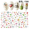 F280 DIY Design 3D Self Adhesive Christmas Nail Art Sticker