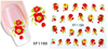 XF1193-1198 Flower Water Nail Sticker