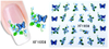 XF1055-1060 Flower Water Nail Sticker