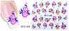 XF1133-1138 Flower Water Nail Sticker