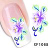 XF1067-1072 Flower Water Nail Sticker
