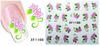 XF1163-1168 Flower Water Nail Sticker