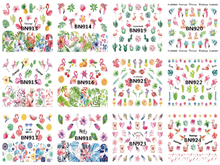 BN913-924 Flamingo Water Nail Sticker