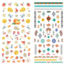 LY025-026 Thin 3D Fruit Nail Sticker