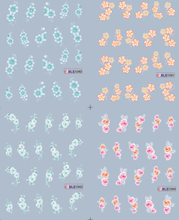 Flower Water Nail Sticker