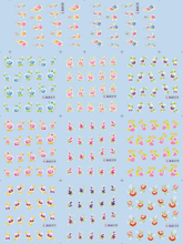 Flower Water Nail Sticker