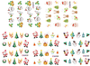 Merry Christams Water Nail Sticker