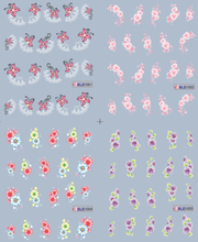 Flower Water Nail Sticker