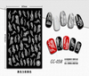 CC-038 3D White Transparent Marble Nail Sticker