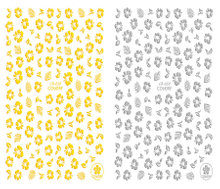 CB-050 3D Flowers Nail Art Sticker