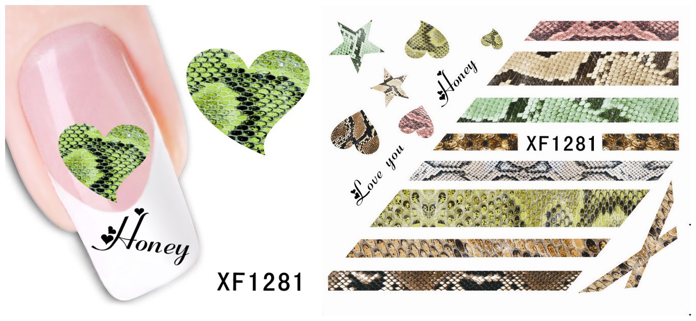 XF1277-1282 Water Nail Sticker
