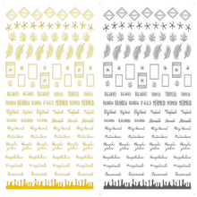 F463 DIY Design 3D Self Adhesive Words Nail Art Sticker