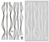CB-090 3D Curve Sticks Nail Art Sticker