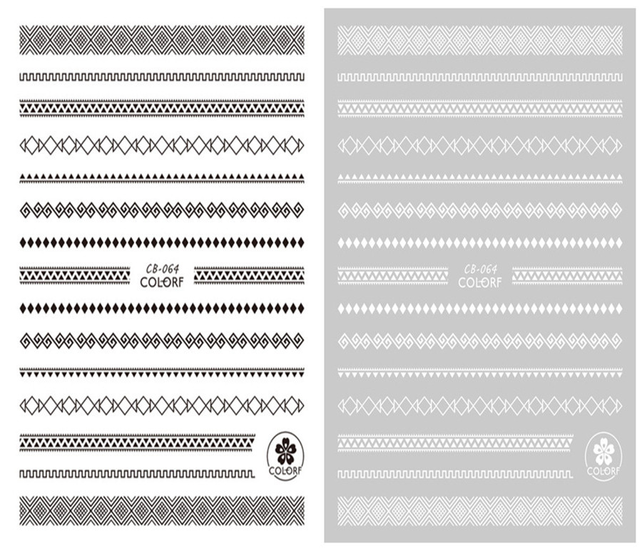 CB-064 3D Lace Self Adhesive Nail Art Sticker