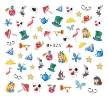 M+322-329 Water Nail Sticker 