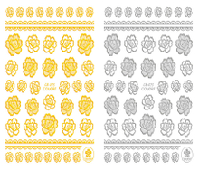 CB-075 3D Flower Nail Art Sticker