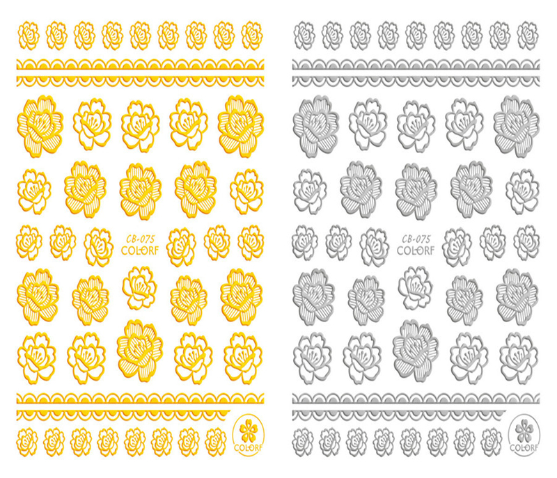 CB-075 3D Flower Nail Art Sticker