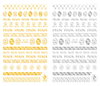CB-117 3D Mixed Brand Nail Art Sticker